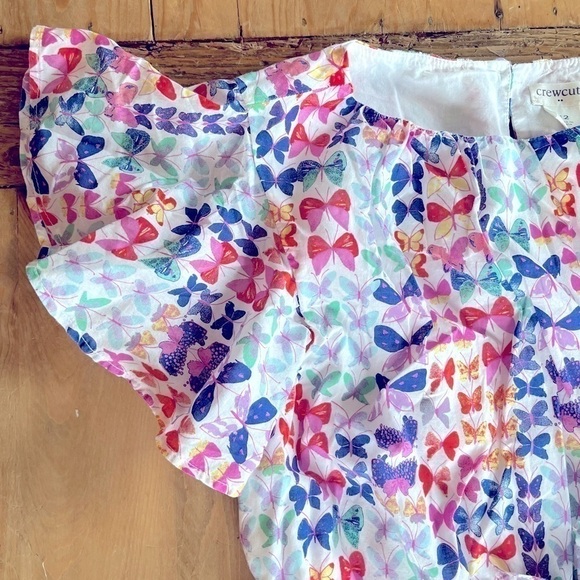 Girls J. Crew CrewCuts Colorful Butterfly Flutter Twirl Dress 12 - Picture 8 of 12